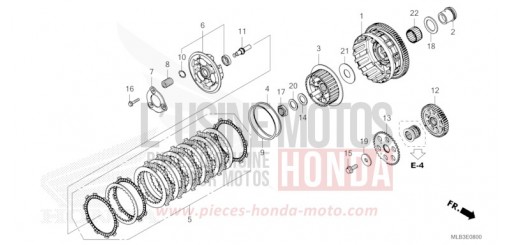 EMBRAYAGE CB750AS de 2025